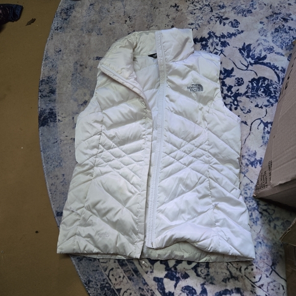 The North Face Jackets & Blazers - The North Face White Down Quilted Puffer Vest, Small